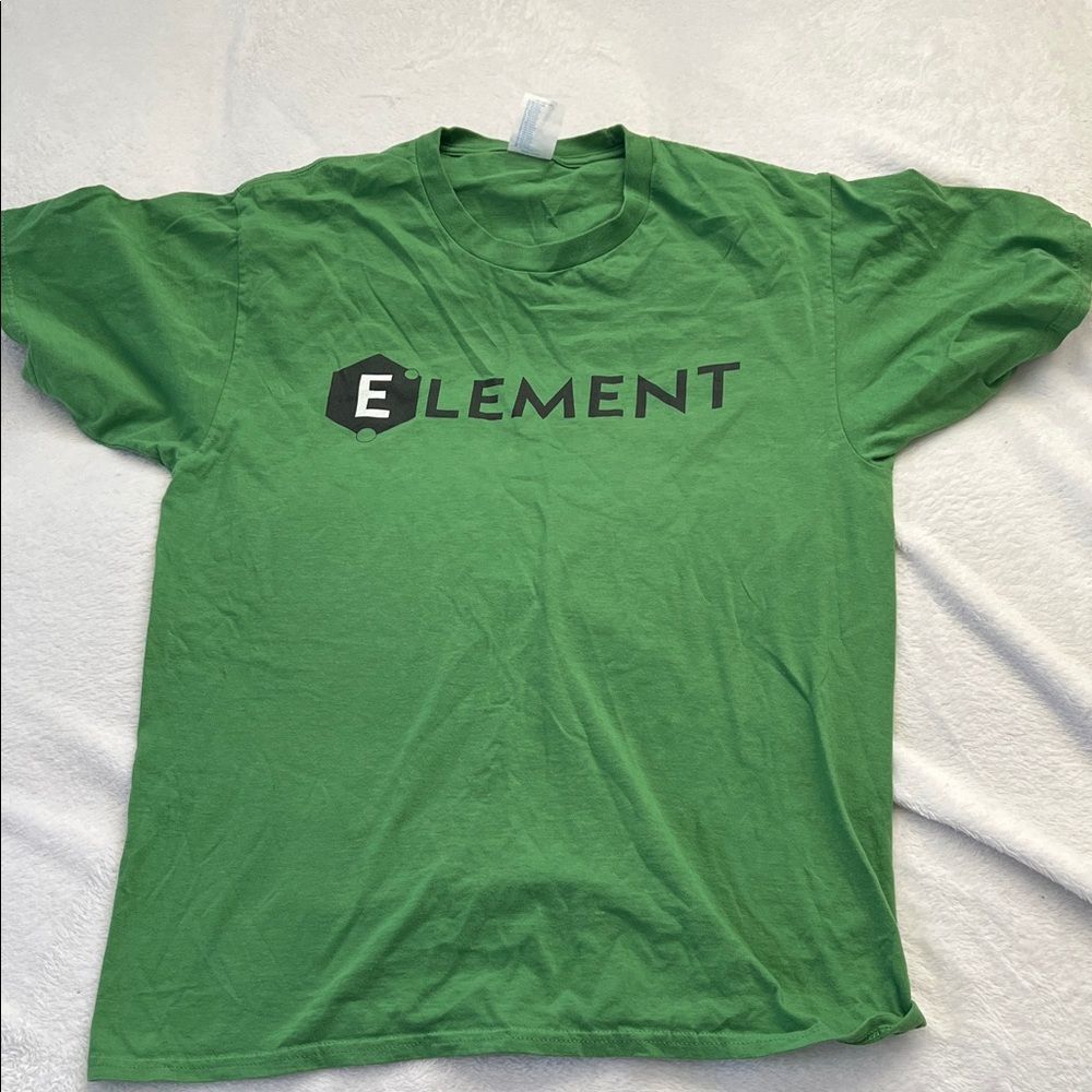Element Vibrant Green Tee with Logo (Men’s M)